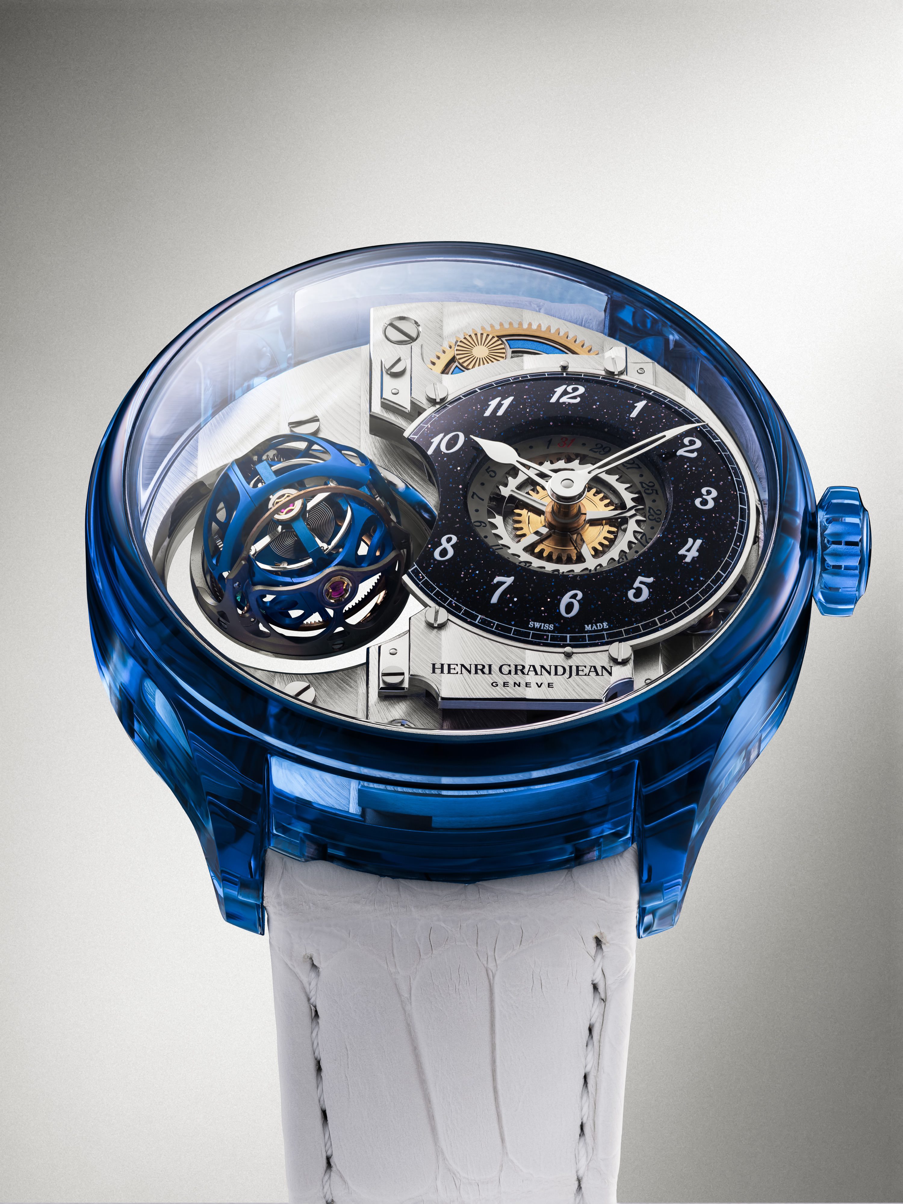 Henri Grandjean Atrivm Blue Sapphire full watch