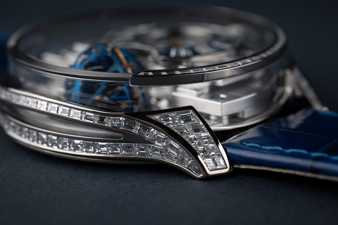 Henri Grandjean Diamond White Gold full watch