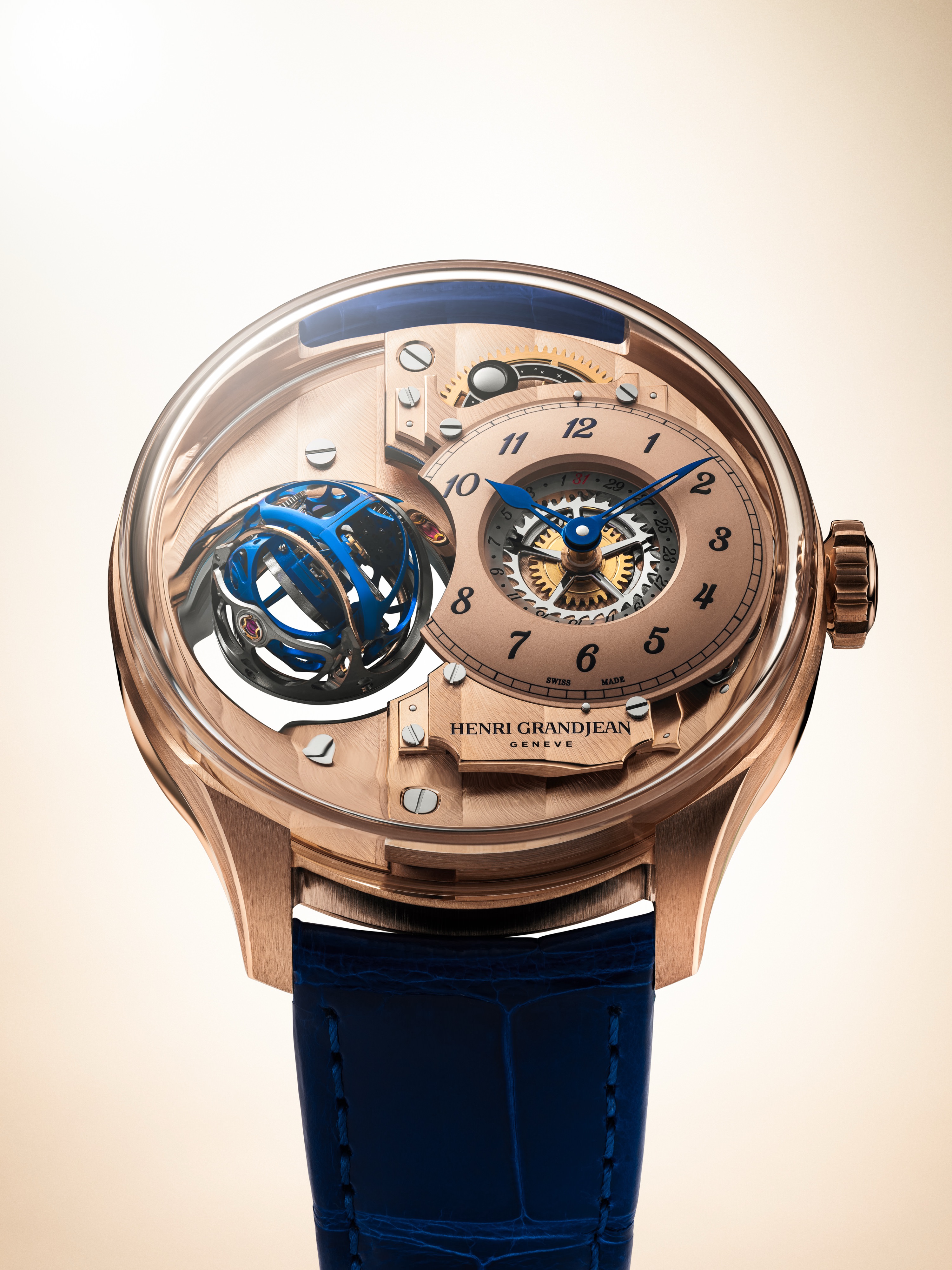Henri Grandjean Geneva Rose Gold full watch